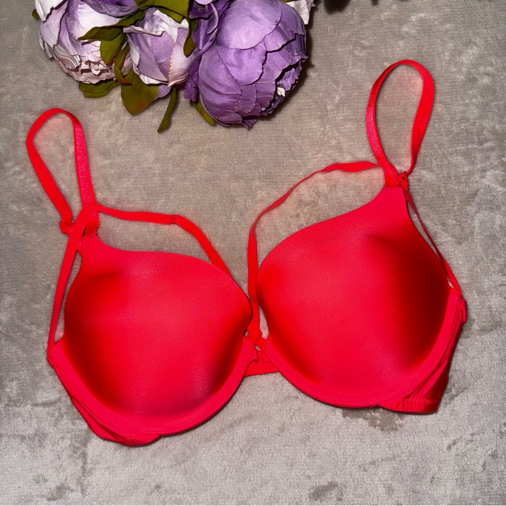 NEW Victoria’s Secret Bright Orange Strappy Bra - Picture 4 of 16